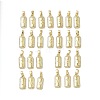 26Pcs Brass Micro Pave Cubic Zirconia Pendants ZIRC-I369-01G-1