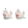 Flocky Opaque Resin Pendants RESI-I335-01P-01-1