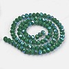 Electroplate Opaque Solid Color Glass Beads Strands EGLA-A044-P2mm-L09-2