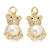 Brass Micro Pave Cubic Zirconia Pendants LS-ZIRC-J041-06-1
