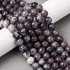Natural Lepidolite Beads Strands X-G-G284-A02-8mm-1