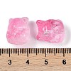 Transparent Spray Paint Glass Beads X1-GLAA-H035-01-4