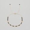 Adjustable Boho Natural Obsidian Faceted Rondelle Braided Bead Bracelets OW0255-8-1