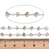 Glass & 304 Stainless Steel Beaded Chains SA-CBAD321-04A-3