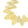 Electroplate Transparent Glass Beads Strands EGLA-N056-03A-04-3