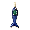 Natural Green Onyx Agate(Dyed & Heated) Pendants KK-Z137-19G-04-1