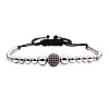 Synthetic Non-magnetic Hematite Braided Bead Bracelets KJ6464-3-1