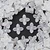 Frosted Transparent Acrylic Beads OACR-P029-09B-05-1