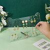 Clear Acrylic Slant Back Earring Storage Rack EDIS-WH0001-04D-5