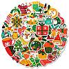 50Pcs Christmas Theme Cartoon Paper Stickers DIY-P085-12-2