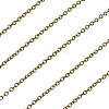 Brass Coated Iron Flat Cable Chains CH-TAC0007-01AB-3