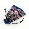 Ethnic Style Cloth Packing Pouches Drawstring Bags X-ABAG-R006-10x14-01D-2