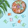 32Pcs UV Plating Rainbow Iridescent Acrylic Beads OACR-FS0002-14-8