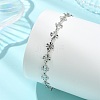 304 Stainless Steel Clover Link Chains Bracelets for Women BJEW-JB13890-1