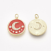 Brass Micro Pave Cubic Zirconia Pendants ZIRC-S061-98-2