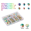 497Pcs 5 Style Rainbow ABS Plastic Imitation Pearl Beads OACR-YW0001-07B-2