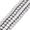 Cheriswelry 4 Strands 4 Styles Electroplated Non-magnetic Synthetic Hematite Beads Strands G-CW0001-12P-10