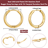 10 Pairs Ion Plating(IP) 304 Stainless Steel Huggie Hoop Earrings EJEW-BBC0002-19C-2