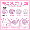 9Pcs 3 Colors Cubic Zirconia Cabochons ZIRC-TA0001-30A-4