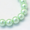 Baking Paint Pearlized Glass Pearl Round Bead Strands HY-Q003-12mm-04-2