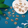 28Pcs 7 Styles Alloy Colorful Enamel Connector Charms FIND-TA0002-46-5