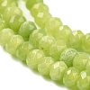 Dyed Natural Malaysia Jade Rondelle Beads Strands X-G-E316-2x4mm-41-3