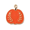 Thanksgiving Day Golden Tone Alloy Enamel Pendants ENAM-M002-02L-G-1