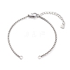 304 Stainless Steel Box Chain Bracelet Making Sets AJEW-JB00942-2