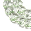 Baking Paint Transparent Glass Beads Strands DGLA-A08-T8mm-KD02-3
