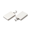 Non-Tarnish 304 Stainless Steel Pendants STAS-R120-03P-2