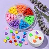 140Pcs 7 Colors Handmade Polymer Clay Beads DIY-YW0005-39-4