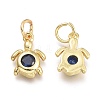 Brass Micro Pave Cubic Zirconia Pendants LS-KK-P187-12G-G-2