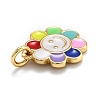 Brass Enamel Charms KK-O135-01-4