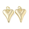 Heart Brass Pendants KK-N254-94G-02-1