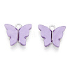 Alloy Acrylic Pendants LS-ENAM-R136-01B-S-2