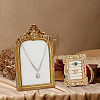 2Pcs 2 Styles TPR Covered with Velvet Necklace & Ring Display Photo Frames Sets ODIS-SP0001-13-7