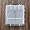 DIY Square with Rampart Pattern Candle Silicone Molds LS-DIY-G113-09B-4
