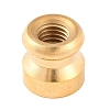 Golden Tone Round Wax Seal Brass Stamp Heads AJEW-S087-02G-06-3