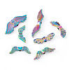 56Pcs 7 Style Rack Plating Alloy Bead FIND-CW0001-24-3