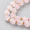 Natural Madagascar Rose Quartz Beads Strands G-A030-B35-8mm-A-3