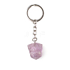 Raw Rough Natural Amethyst Pendant Keychains FIND-PW0017-09D-1