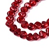 Baking Paint Transparent Glass Beads Strands GLAA-Q109-01A-04-3