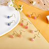 3D Resin Flower Dangle Earrings EJEW-SW00019-01-5