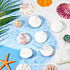 6Pcs Natural Shiva Eye Shell Cabochons BSHE-FH0001-04-4