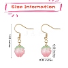 3D Resin Flower Dangle Earrings EJEW-SW00019-04-2