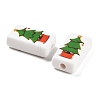 Christmas Theme Printed Opauqe Acrylic Beads OACR-R004-01N-2