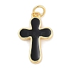 Brass Enamel Pendants KK-Q028-68G-03-1