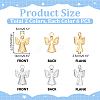 12Pcs 2 Colors Ion Plating(IP) 304 Stainless Steel Pendants STAS-UN0060-94-3