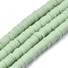 Handmade Polymer Clay Beads Strands CLAY-R089-6mm-157