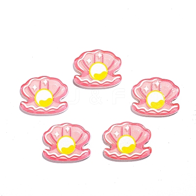 Ocean Theme Opaque Resin Cabochons OCEA-PW0001-76A-1